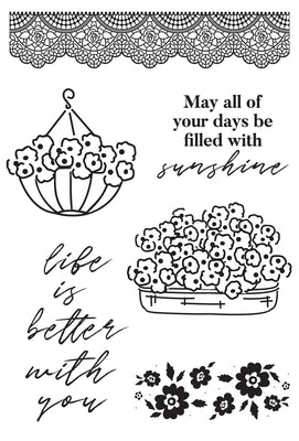Kaisercraft Clear Stamp - Flower Shoppe