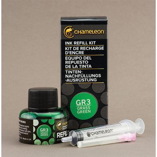 Chameleon Ink Refill 25ml - Grass Green GR3