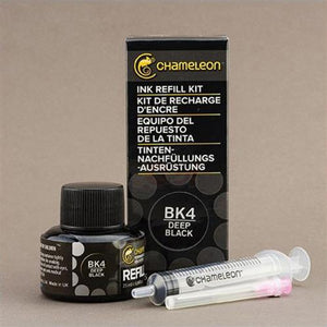 Chameleon Ink Refill 25ml - Deep Black BK4