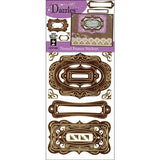 Hot off the Press - Dazzles Stickers - Brown Nested Frame