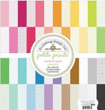 Doodlebug - Petite Swiss Dot Double-Sided Cardstock - Rainbow ( 12x 12) 12/Pk