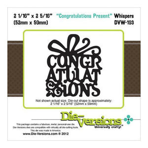 Die - Version - Whisper Die - Congratulations Present