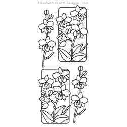 Elizabeth Craft Designs - Peel Off Stickers - Flowers In Frames 3 - Black
