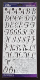 EK Success Stickers - Black Dorchester Med Alphanumeric (267 Pcs)