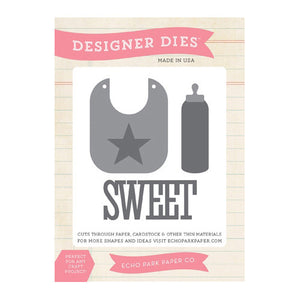 Echo Park - Bundle of Joy 2 - Baby Bib & Bottle Die Set