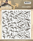Find It Trading (Amy Design)- It's a Man's World Embossing Folder  (6 x 6)