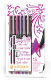 Chameleon Fineliner 6-Pen Floral Colors Set