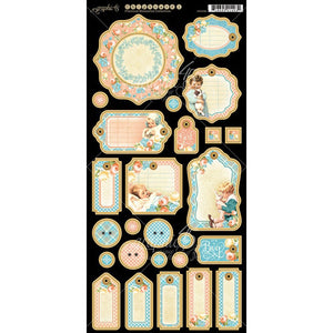 Graphic 45 - Precious Memories Journaling Chipboard