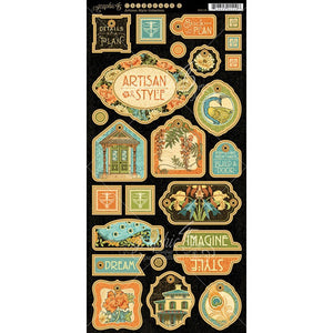 Graphic 45 - Artisan Style Chipboard