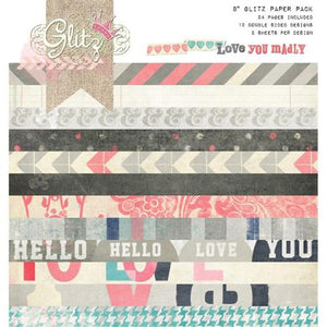Glitz Love You Madly Paper Pad (8 x 8 Inch)