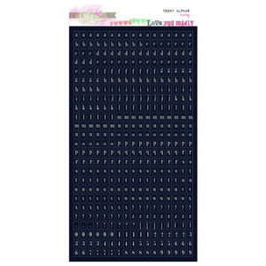 Glitz Love You Madly Teeny Alpha Stickers - Navy