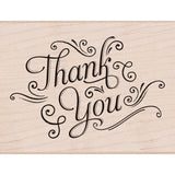 Hero Arts Mounted Rubber Stamp - Thank you w/ Flourishes