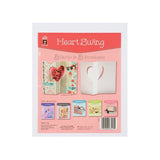Hot Off The Press - Die Cut Card with Envelope - Heart Swing (5/Pkg)