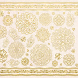 Kaisercraft Gold Foil 12x12" sheet - Bombay Sunset Indian Summer