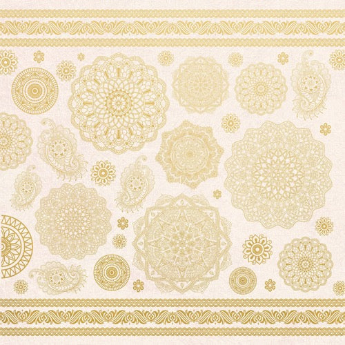 Kaisercraft Gold Foil 12x12" sheet - Bombay Sunset Indian Summer