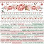 Kaisercraft Cardstock stickers 12x12" - Sage & Grace