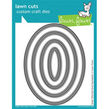 Lawn Fawn Die - Small Stitched Oval Stackables