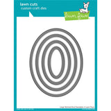 Lawn Fawn Die - Large Stitched Oval Stackables