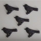 Maya Road - Feathered Friend Resin Embellishments - Smoke