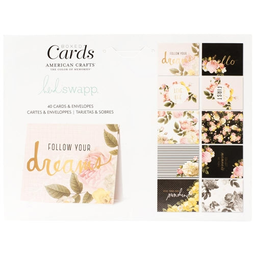Heidi Swapp A2 Cards W/Envelopes - Floral Dreams