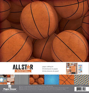 Paper House - Paper Crafting - Scrapbooking Kit - Basketball (12x12)