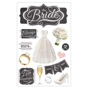 Paper House - 3D Stickers - The Bride