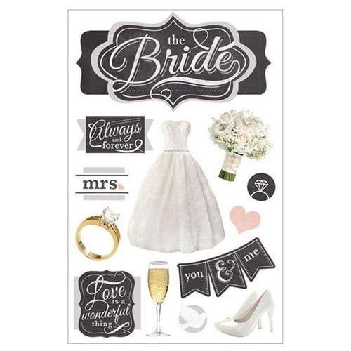 Paper House - 3D Stickers - The Bride