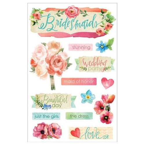 Paper House - 3D Stickers - Bridesmaid
