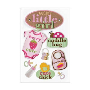 Scrapbook Stickers - 3D Baby Girl - Paper House