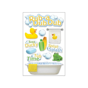 Paper House - 3D Stickers - Rub a Dub