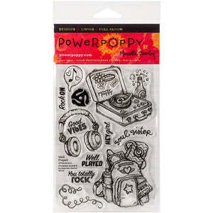 Power Poppy by Marcella - Clear Stamps - Well Played (4 x 6 Inches)