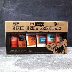 Prima - Finnabair - Art Basics - Mixed Media Essentials - Starter Kit (6 - Pkg)