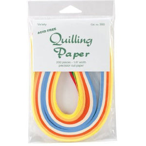 Lake City Craft - Quilling Paper Narrow  - 10 Colours  (.0625 inch 200/Pkg)