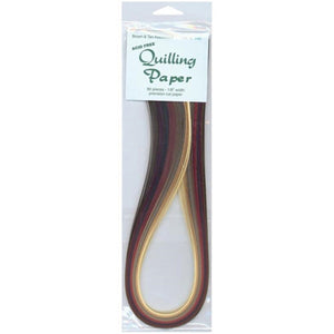 Assorted Quilling Paper - Brown / Tan