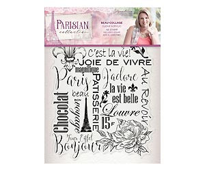 Parisian - Acrylic Stamp - Beau Collage