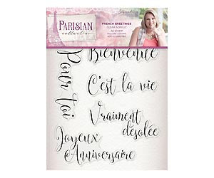 Parisian - Acrylic Stamp - French Greetings