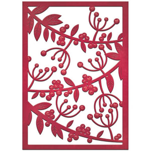 Spellbinders - Mistletoe Card Front - Card Creator - Card Front - Large