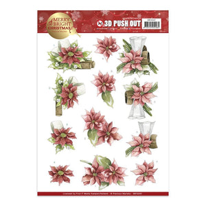 Precious Marieke - Merry & Bright Christmas A4 Decoupage Sheet, Bells