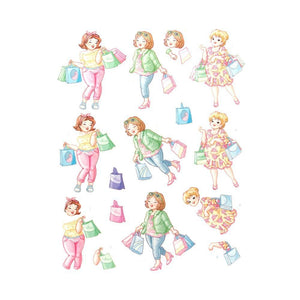 Yvonne Creations 3D Diecut Decoupage - Bubbly Girls, Shopping