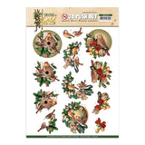 Amy Design - Christmas in Gold A4 Decoupage Sheet, Birds