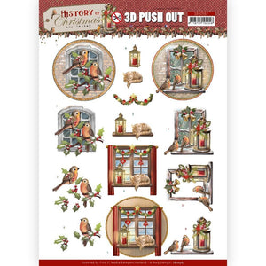 Amy Design - History of Christmas 3D Push Out, Christmas Window