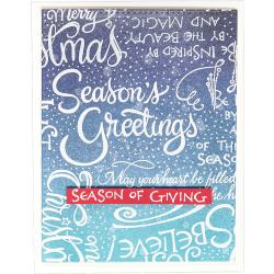 Spellbinders Cling Stamps - Christmas Sentiments
