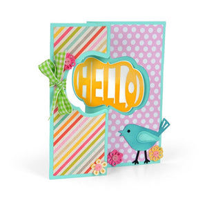 Sizzix Framelits Die Set 10PK-Card Lively Frame Flip-its by Stephanie B