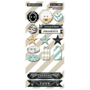Teresa Collins Designs - Memorabilia - Chipboard Buttons