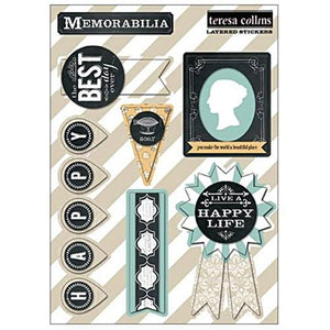 Teresa Collins Designs - Memorabilia - Layered Stickers