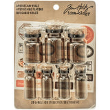 Tim Holtz / Ideaology - Corked Vials - Amber Vintage