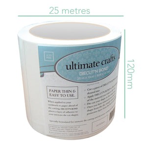 Ultimate Crafts - Diecut'N Bond (Double - Sided Adhesive Tape)(25m x 12cm | 82ft x 4.72in)
