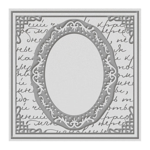 Rambling Rose - 6X6 Embossing Folder - Ornate Mirror WH