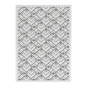 Ultimate Crafts - The Ritz - Geometric 5x7 Embossing Folder WH