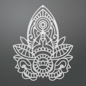 Ultimate Crafts - Bohemian Bouquet Henna Motif Decorative Die (1pc) (60 x 75mm | 2.3 x 2.9in) WH
